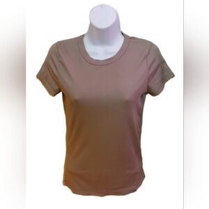 Women's Taupe Short Sleeve Top